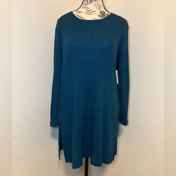 Old Navy Teal Knit Blouse - Picture 1 of 8